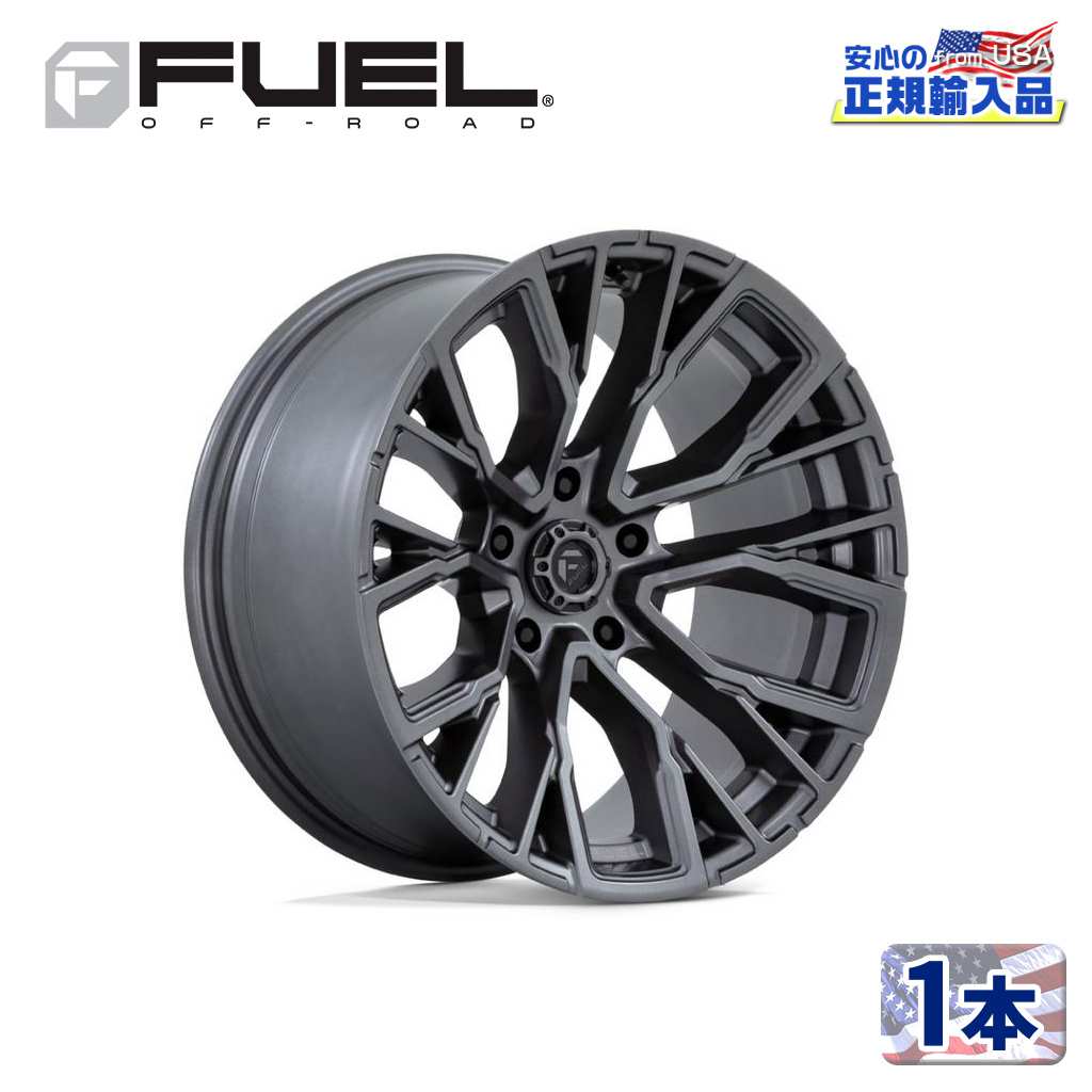 【FUEL OFFROAD（フューエルオフロード）正規輸入総代理店】20インチアルミホイール 1本汎用 D848 REBAR リーバー マットガンメタル20&times;10 5H 127 -18 CB71.5｜DOLONCO（ドロンコ） 57,222円