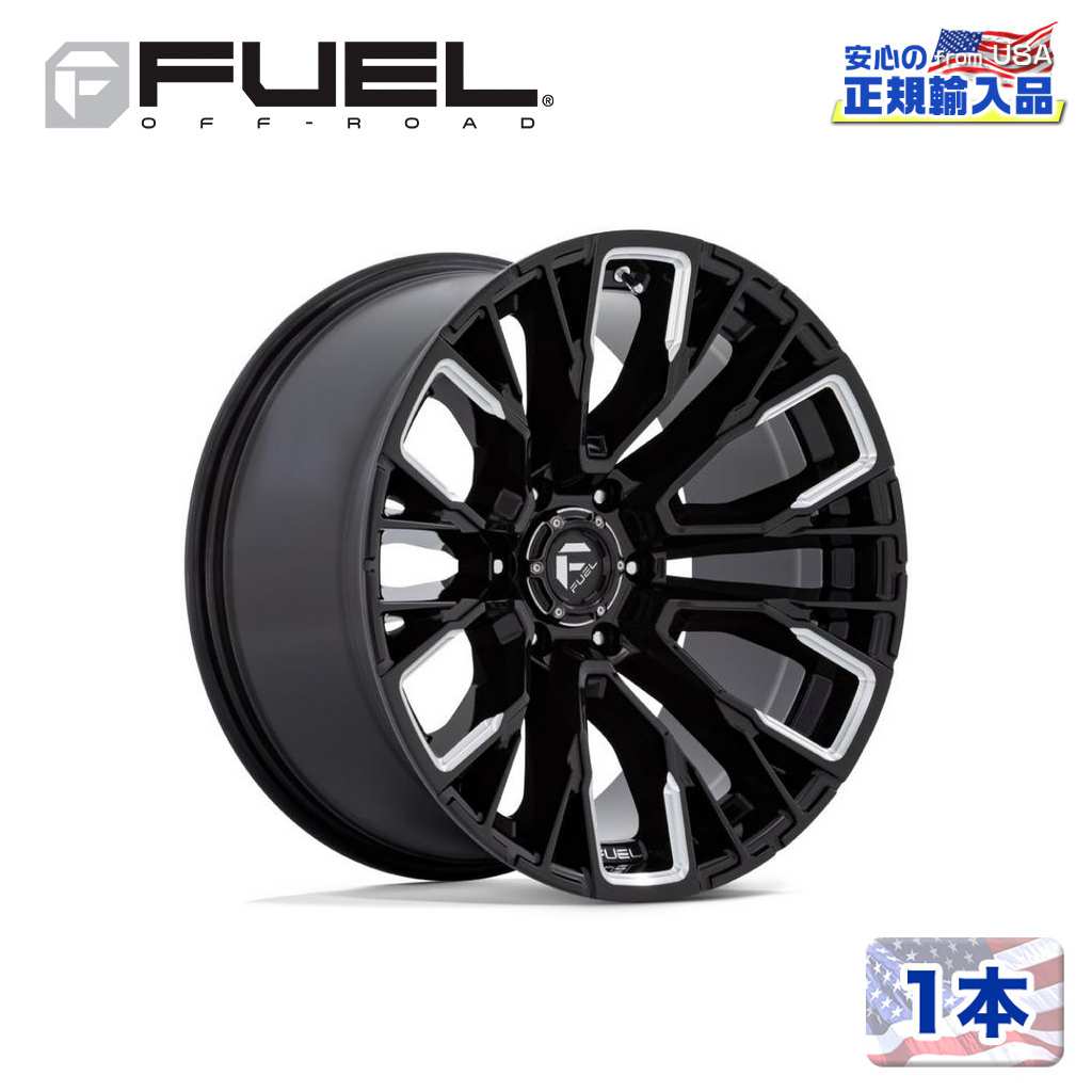 【FUEL OFFROAD (フューエルオフロード) 正規代理店】17インチホイール 1本D849 REBAR 17×9 6H 135 -12 CB87.1GLOSS BLACK MILLED(グロスブラックミルド)汎用/D84917908945|DOLONCO(ドロンコ)