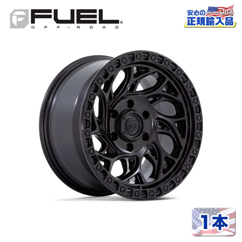 【FUEL OFFROAD (フューエルオフロード) 正規代理店】 18インチホイール 1本 D852 RUNNER OR 18×9 6H 139.7 -12 CB106.1 BLACKOUT(ブラックアウト) 汎用/D85218908445
