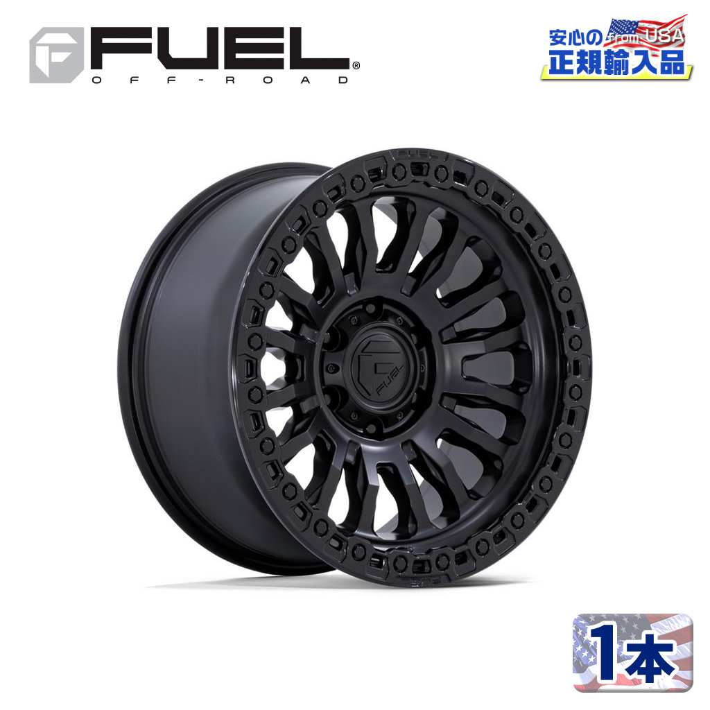 【FUEL OFFROAD(フューエルオフロード)正規代理店】20インチアルミホイール 1本RINCON FC857MB20&times;10 5H 127 -18 CB71.5マットブラック/グロスブラックリップ 汎用｜DOLONCO（ドロンコ）