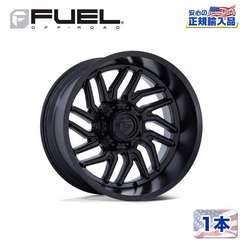 【FUEL OFFROAD (フューエルオフロード) 正規代理店】 20インチホイール 1本 D864 HURRICANE 20×10 5H 139.7 -18 CB78.1 BLACKOUT(ブラックアウト) 汎用/D8642000B447