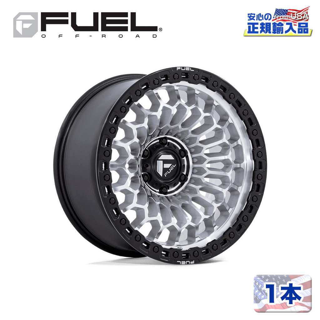 【FUEL OFFROAD (フューエルオフロード) 正規代理店】20インチホイール 1本FC870 SINISTER 20×10 6H 139.7 -18 CB106.1MACHINED W/ MATTE BLACK LIP(マシーンド/マットブラックリップ)汎用/FC870DB20106818N|DOLONCO(ドロンコ)