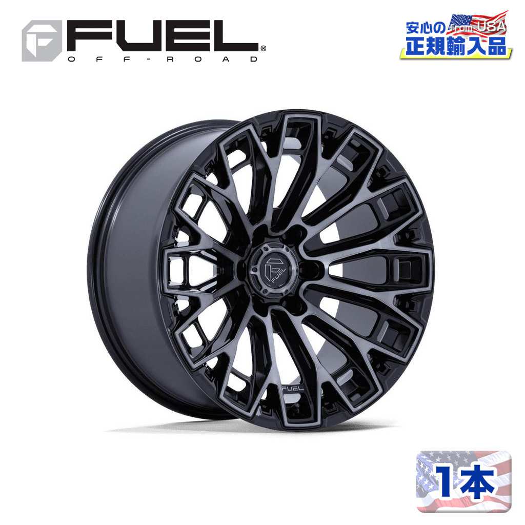 【FUEL OFFROAD 正規品】 17インチ アルミホイール 1本 FC882 TRAX 17×9 6H 139.7 +1 CB106.1 GLOSS BLACK MACHINED FACE DARK TINTED CLEAR(グロスブラックマシーンドフェイスダークティンテッドクリア) 汎用/FC882BT17906801