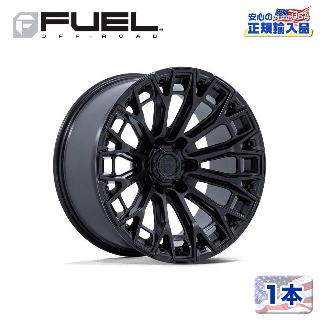 【FUEL OFFROAD 正規品】 17インチ アルミホイール 1本 FC882 TRAX 17×9 6H 139.7 +1 CB106.1 MATTE BLACK(マットブラック) 汎用/FC882MX17906801