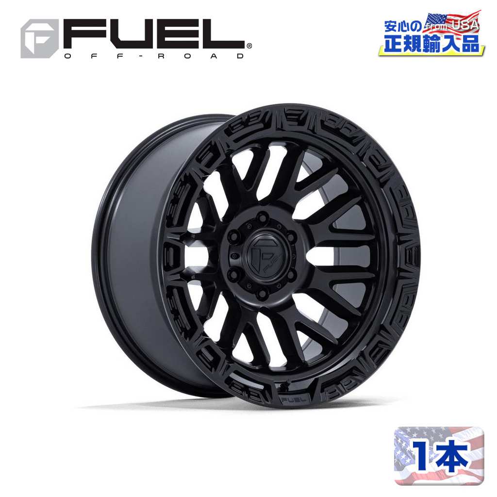 【FUEL OFFROAD 正規品】20インチ アルミホイール 1本FC890 RAIL 20&times;10 6H 135 -18 CB87.1MATTE BLACK W/ GLOSS BLACK LIP(マットブラック/グロスブラックリップ)汎用/FC890MB20106318N｜DOLONCO（ドロンコ）