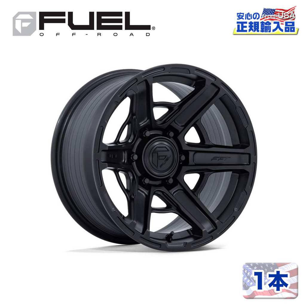 【FUEL 正規品】 20インチ アルミホイール 1本 FC892 GAMBIT 20×10 6H 139.7 -18 CB106.1 MATTE BLACK(マットブラック) 汎用/FC892MX20106818N