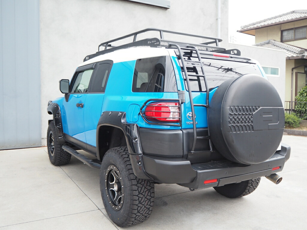 楽天市場 Gi Gear ジーアイギア 社製 トヨタ Fjクルーザーリアラダー はしご スチール製 マッドブラックtoyota Fj Cruiser 08 17リアラダー リヤラダー はしご キャリア レビュークーポン対象商品 カスタム パーツ Dolonco ドロンコ