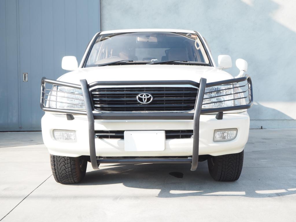 楽天市場 レビューキャンペーン対象商品 Gi Gear オフロード フロント グリルガード バンパーガード 一体式 スチール製 マッドブラック Toyota トヨタ Land Cruiser 100 ランドクルーザー100 ランクル100 Lc100 1998 06 Dolonco ドロンコ