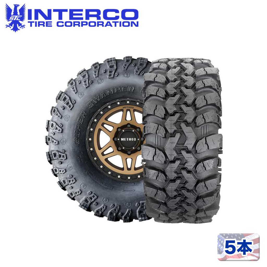 【INTERCO TIRE 正規品】 20インチタイヤ 5本 IROK-Radial 33×13.50R20 ブラックレター ラジアル