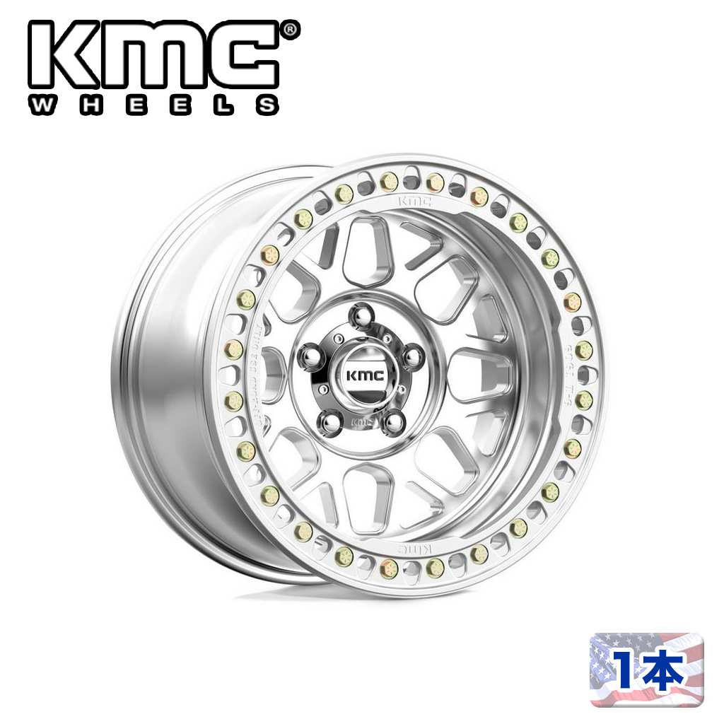 【KMC(ケーエムシー)日本販売代理店】18インチアルミホイール1本KM235 GRENADE CRAWL BEADLOCK18&times;9J 6H 139.7 -24 CB108MACHINED 汎用｜DOLONCO（ドロンコ） 83,765円
