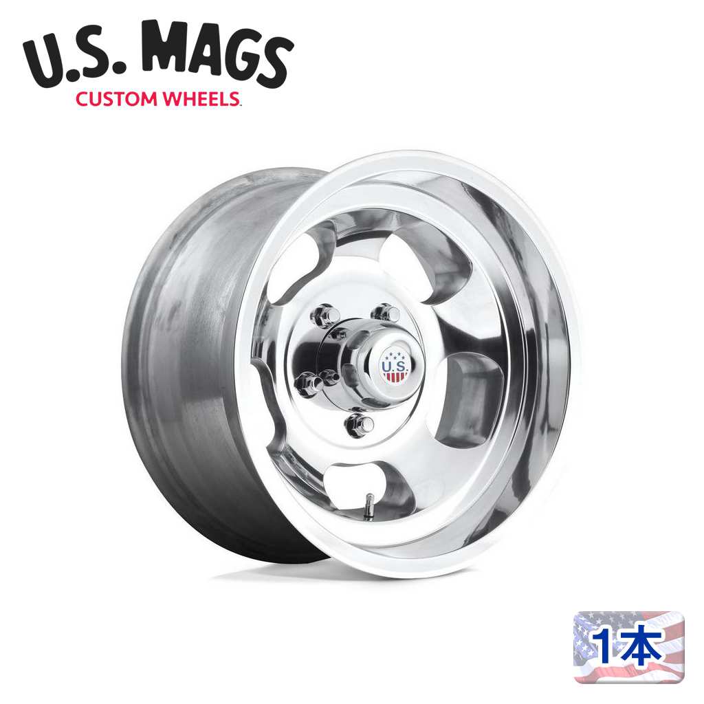 【 US MAGS 正規品】15インチ アルミホイール 1本U101 INDY 15×8 5H 120.65 ±0 CB72.56HIGH LUSTER POLISHED(ハイラスターポリッシュ) 汎用|DOLONCO(ドロンコ)