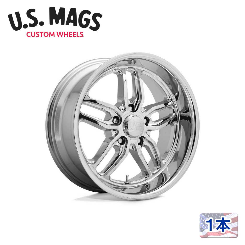 【 US MAGS 正規品】22インチ アルミホイール 1本U127 CTEN 22×8.5 5H 127 +1 CB78.1CHROME PLATED(クロームプレーテッド) 汎用|DOLONCO(ドロンコ)