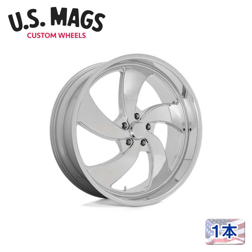 【 US MAGS 正規品】24インチ アルミホイール 1本U132 DESPERADO 24×10 5H 127 +5 CB78.1CHROME(クローム) 汎用|DOLONCO(ドロンコ)