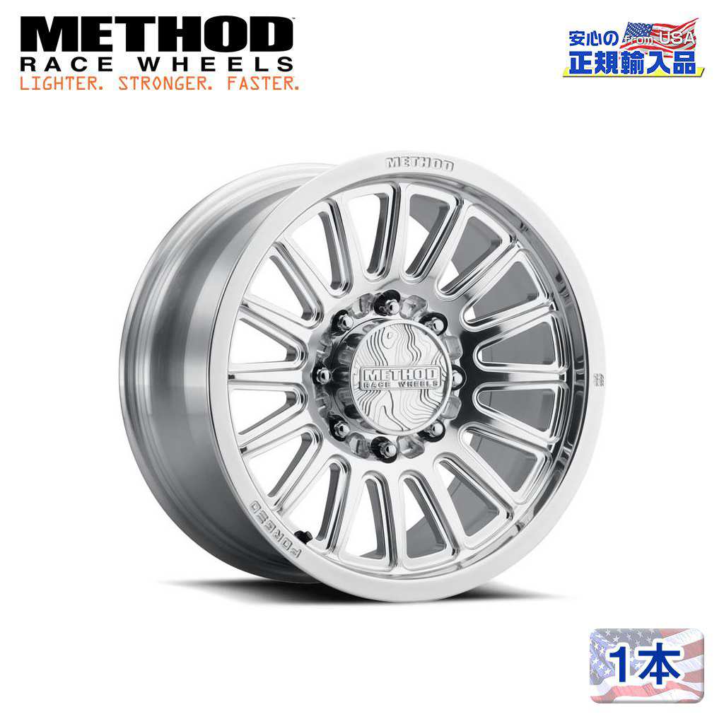 【Method Race Wheels 正規品】 18インチ アルミホイール 1本 MR204 Forged 18×9 8H 165.1 +12 CB130.8 POLISHED - CLEAR COAT(ポリッシュ) 汎用/MR204890801112