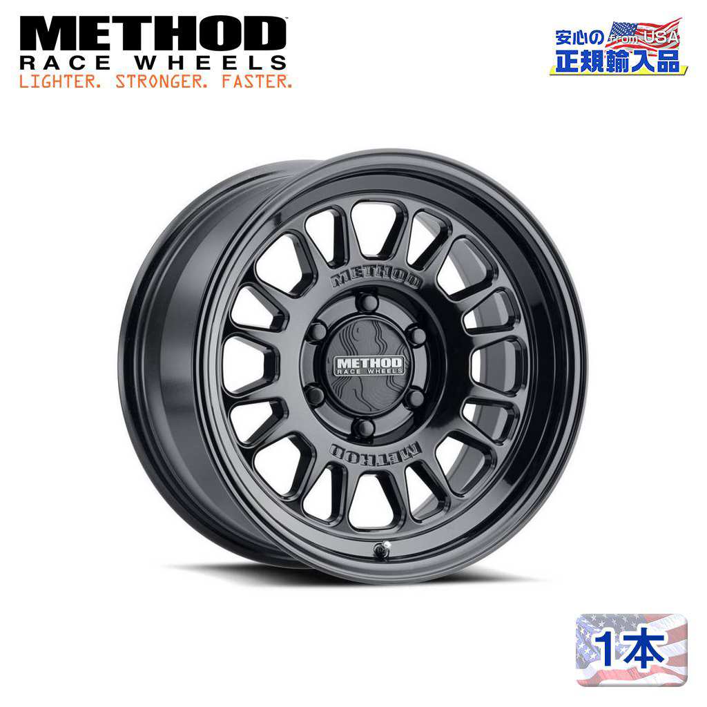 【Method Race Wheels (メソッドレース) 正規代理店】 18インチアルミホイール 1本 MR318 グロスブラック 18×9 6H139.7 +18 CB106.25 汎用