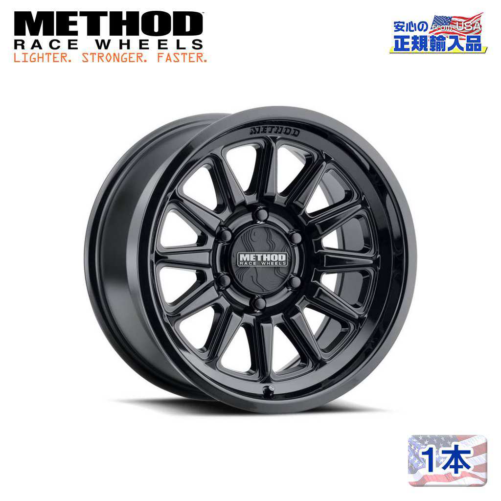 【Method Race Wheels (メソッドレース) 正規代理店】 18インチアルミホイール 1本 MR323 グロスブラック 18×9 8H170 +12 CB130.81 汎用