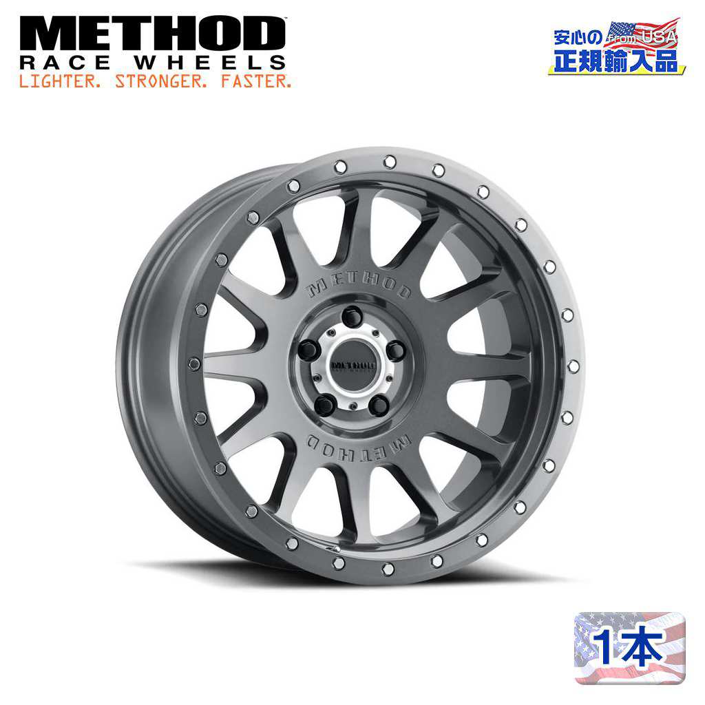 【Method Race Wheels(メソッドレース)正規代理店】20インチアルミホイール 1本MR605 NV グロスチタニウム20X10 8H165.1 -24 CB121.3 汎用|DOLONCO(ドロンコ)
