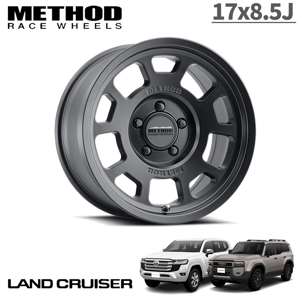 【Method Race Wheels(メソッドレース)正規代理店】 17インチアルミホイール 1本 MR705 Bead Grip マットブラック 17X8.5 6H139.7 +35 CB106.25 ランドクルーザー250 ランクル250 LC250 ランドクルーザー300 ランクル300 LC300