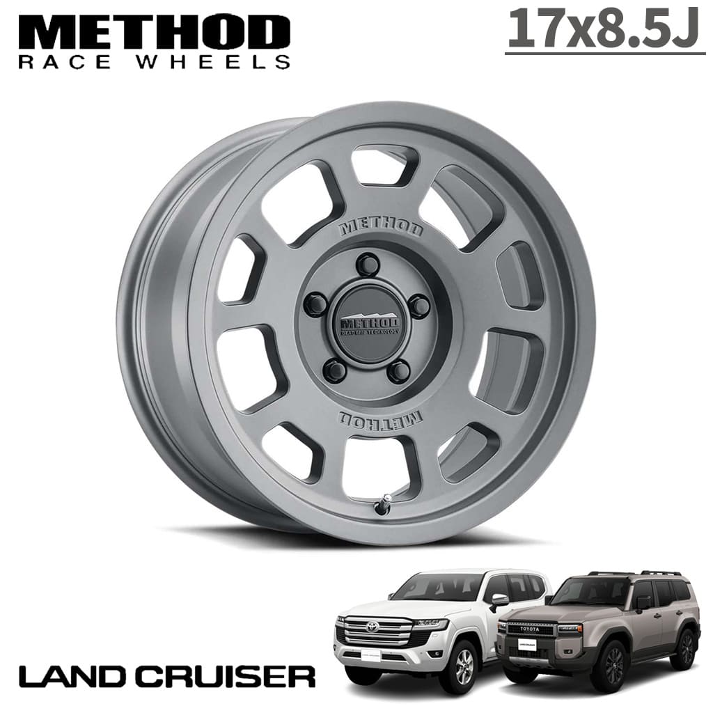 【Method Race Wheels(メソッドレース)正規代理店】 17インチアルミホイール 1本 MR705 Bead Grip チタニウム 17X8.5 6H139.7 +35 CB106.25 ランドクルーザー250 ランクル250 LC250 ランドクルーザー300 ランクル300 LC300 44,880円