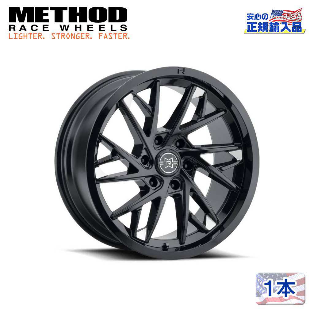 【Method Race Wheels (メソッドレース) 正規代理店】20インチアルミホイール 1本MR801 グロスブラックミルド20&times;10 6H135 +10 CB87 汎用｜DOLONCO（ドロンコ）