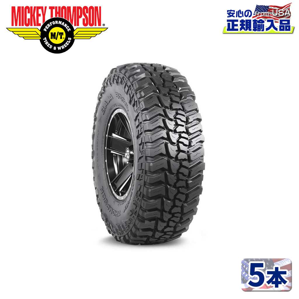 【MICKEY THOMPSON (ミッキートンプソン) 日本正規輸入総代理店】 BAJA BOSS M/T 20インチタイヤ 5本 LT285/55R20 ブラックレター ラジアル MT 汎用