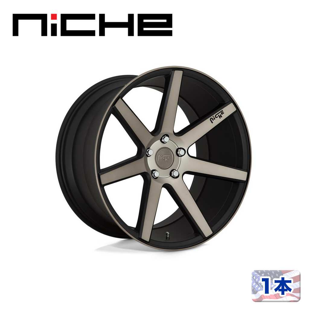 【NICHE 正規品】 20インチ アルミホイール 1本 M150 VERONA 20×9 5H 112 +25 CB66.56 MATTE BLACK MACHINED(マットブラックマシーンド) 汎用/M1502090F8+25