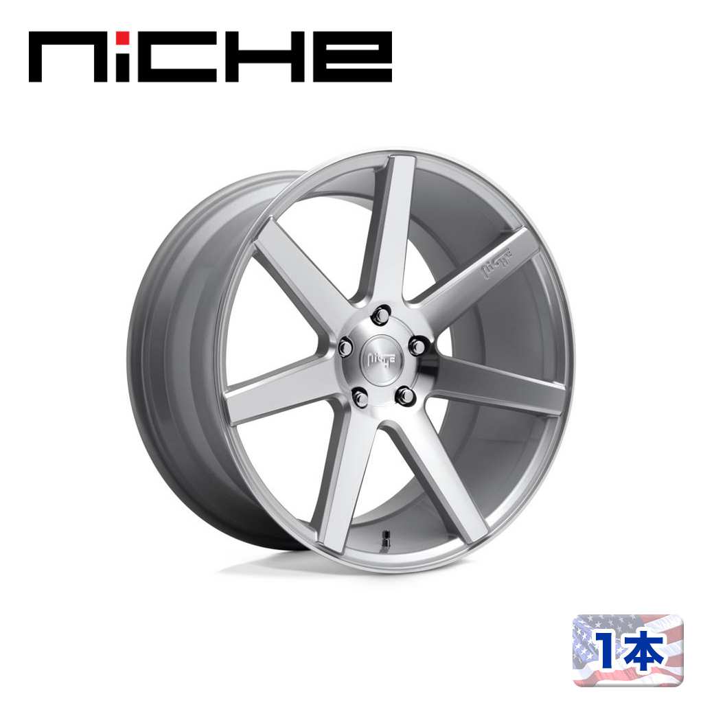 【NICHE(ニッチェ)日本総代理店】19インチアルミホイール 1本汎用 M179 VERONA グロスシルバーマシーン19×8.5J 5H 114.3 +35 CB72.56|DOLONCO(ドロンコ)