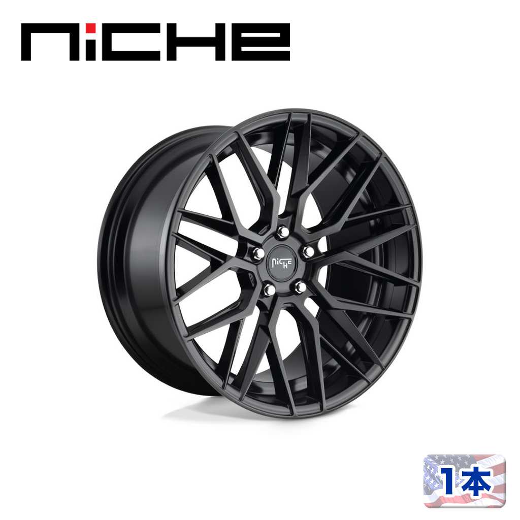 【NICHE（ニッチェ）日本総代理店】 20インチアルミホイール 1本 汎用 M190 GAMMA マットブラック 20×9J 5H 114.3 +35 CB72.56