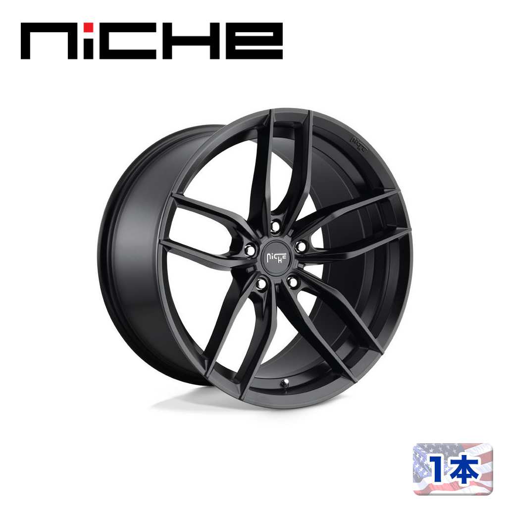 【NICHE 正規品】 17インチ アルミホイール 1本 M203 VOSSO 17×8 5H 112 +40 CB66.56 MATTE BLACK(マットブラック) 汎用/M2031780F8+40