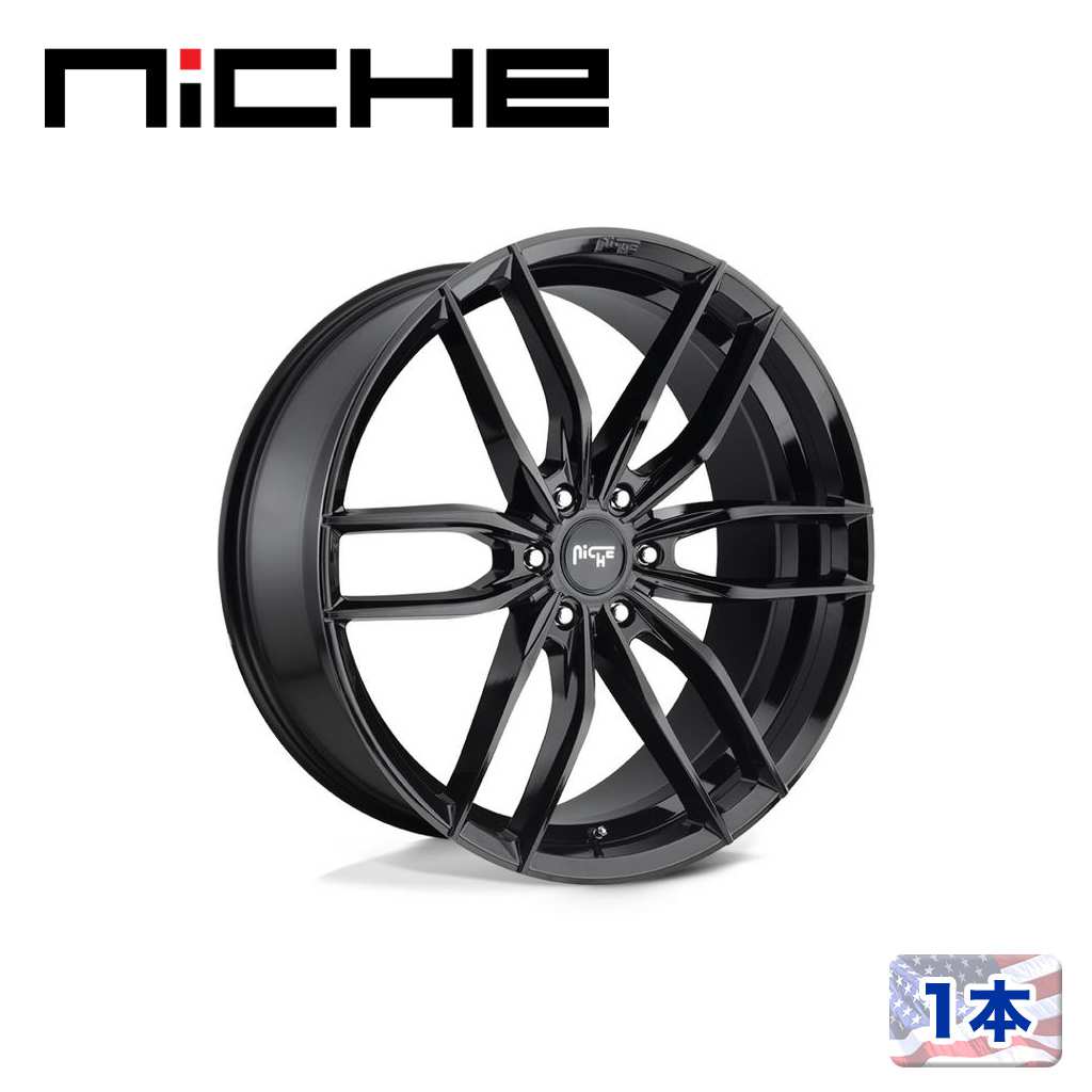 【NICHE（ニッチェ）日本総代理店】 20インチアルミホイール 1本 汎用 M209 VOSSO グロスブラック 20×9J 6H 120 +40 CB67.06