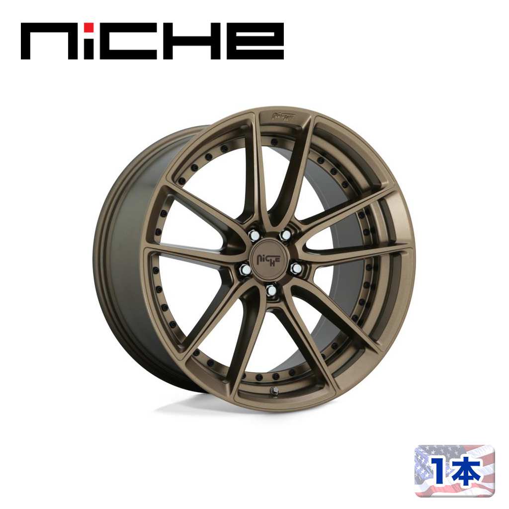 【NICHE（ニッチェ）日本総代理店】 18インチアルミホイール 1本 汎用 M222 DFS マットブロンズ 18×8J 5H 114.3 +40 CB72.56