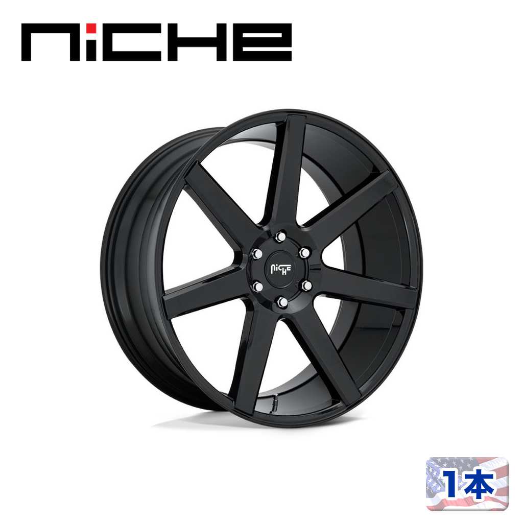 【NICHE（ニッチェ）日本総代理店】 20インチアルミホイール 1本 汎用 M230 FUTURE グロスブラック 20×9.5J 5H 127 +30 CB71.5