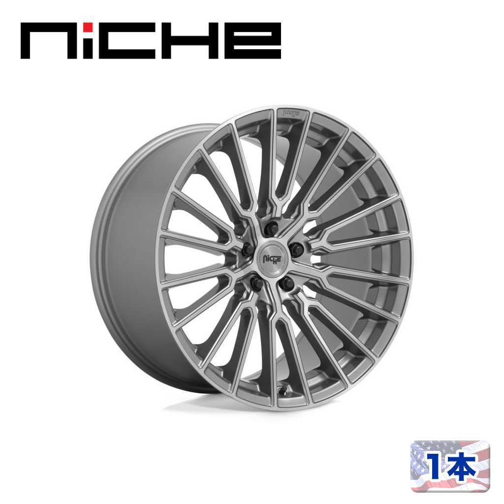 【NICHE（ニッチェ）日本総代理店】20インチアルミホイール 1本汎用 M251 PREMIO プラチナム20&times;10.5J 5H 120 +35 CB72.56｜DOLONCO（ドロンコ）