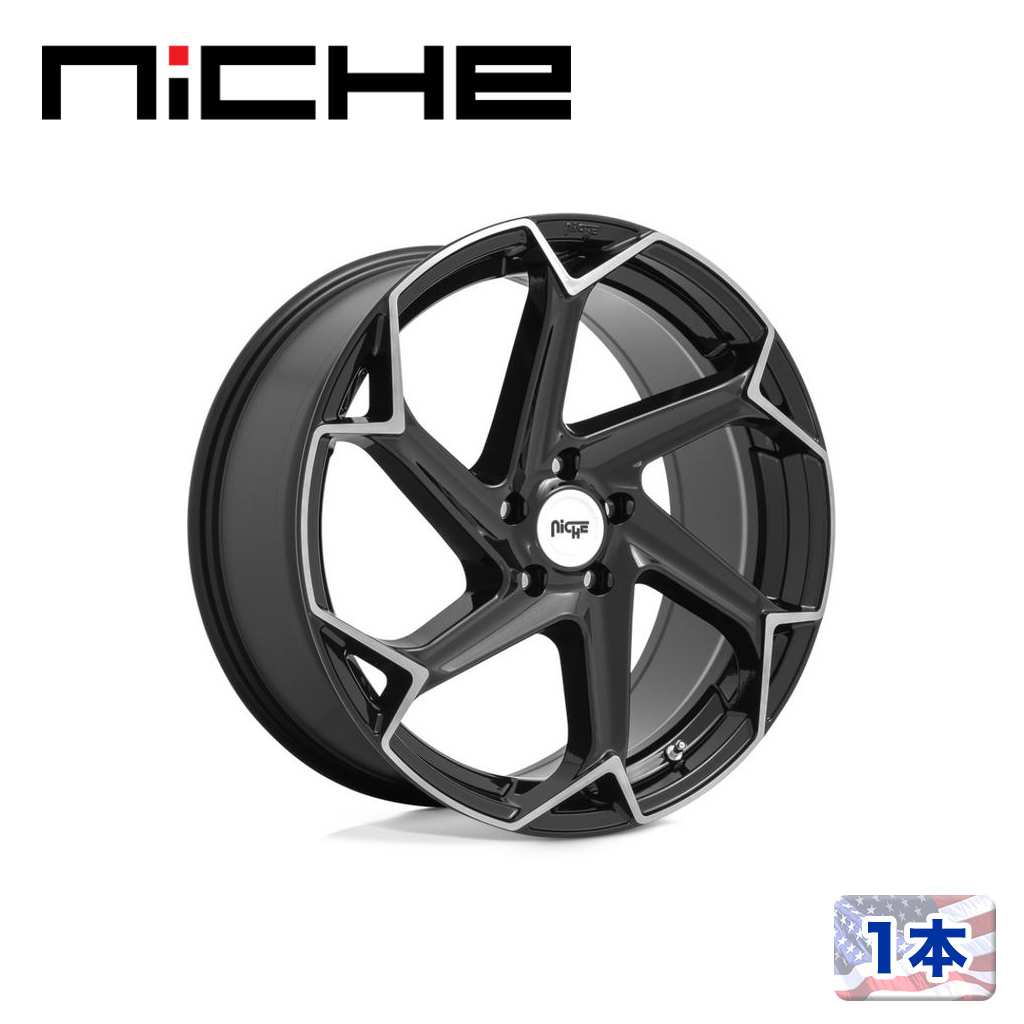 【NICHE（ニッチェ）日本総代理店】20インチアルミホイール 1本汎用 M255 FLASH グロスブラックブラッシュ20&times;10.5J 5H 115 +20 CB71.5｜DOLONCO（ドロンコ）