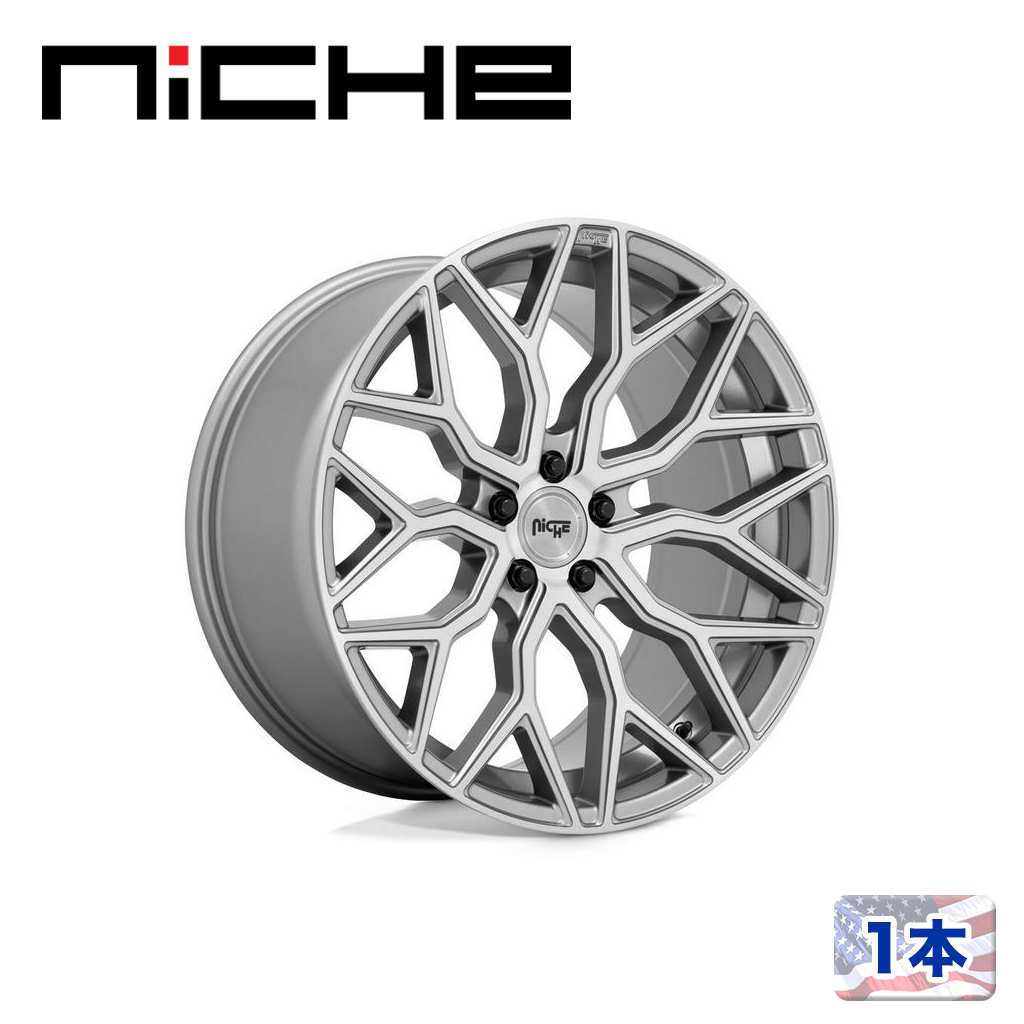 【NICHE 正規品】20インチ アルミホイール 1本M265 MAZZANTI 20×10.5 5H 112 +40 CB66.56ANTHRACITE BRUSHED TINT CLEAR(アンスラサイト ブラッシュドティントクリア)汎用/M265200544+40|DOLONCO(ドロンコ)