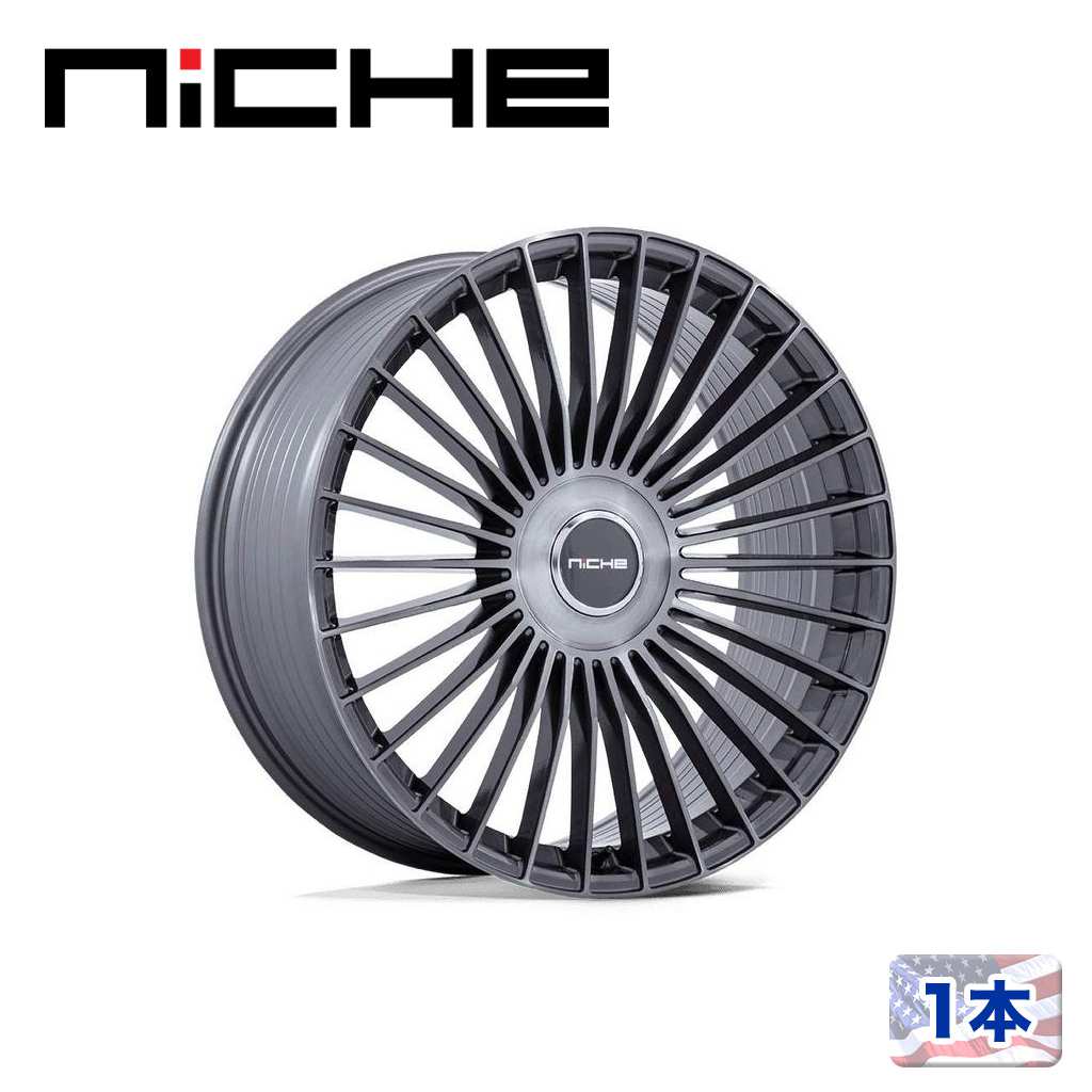 【NICHE 正規品】22インチ アルミホイール 1本NC282 SERENE 22&times;10 6H 139.7 +30 CB100.3GLOSS TITANIUM BRUSHED(グロスチタニウムブラッシュド)汎用/NC282AR22106630｜DOLONCO（ドロンコ）