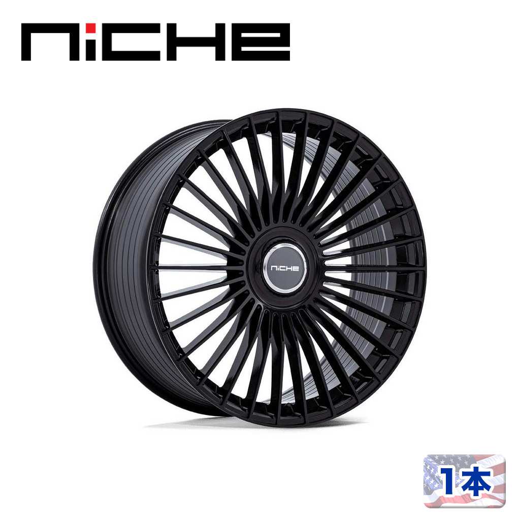 【NICHE 正規品】22インチ アルミホイール 1本NC282 SERENE 22&times;10 5H 130 +20 CB84.1GLOSS BLACK(グロスブラック)汎用/NC282BX22103620｜DOLONCO（ドロンコ）