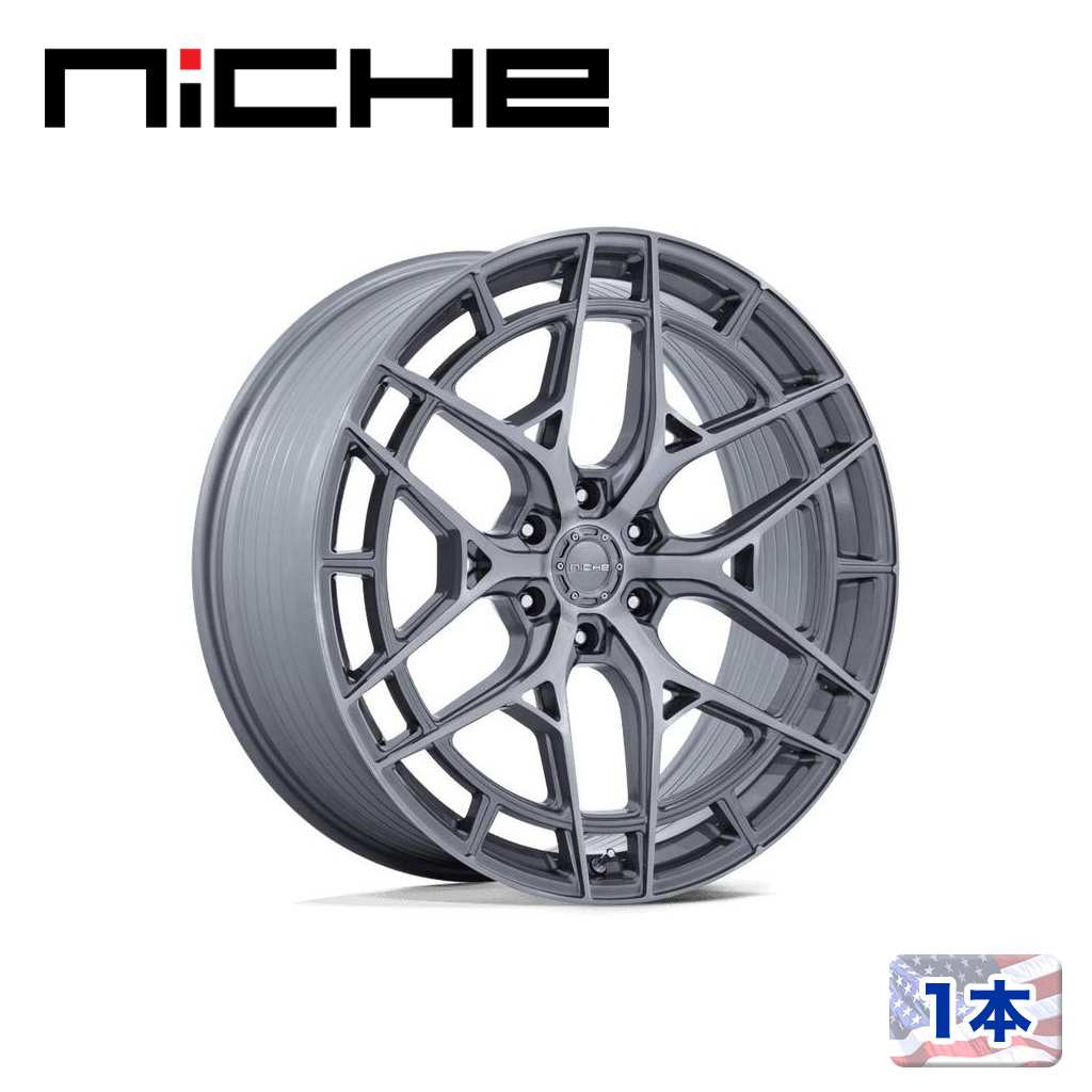 【NICHE 正規品】 24インチ アルミホイール 1本 NC284 ADRIA 24×10 6H 135 +30 CB87.1 PLATINUM W/ BRUSHED FACE(プラチナム/ブラッシュドフェイス) 汎用/NC284AR24106330
