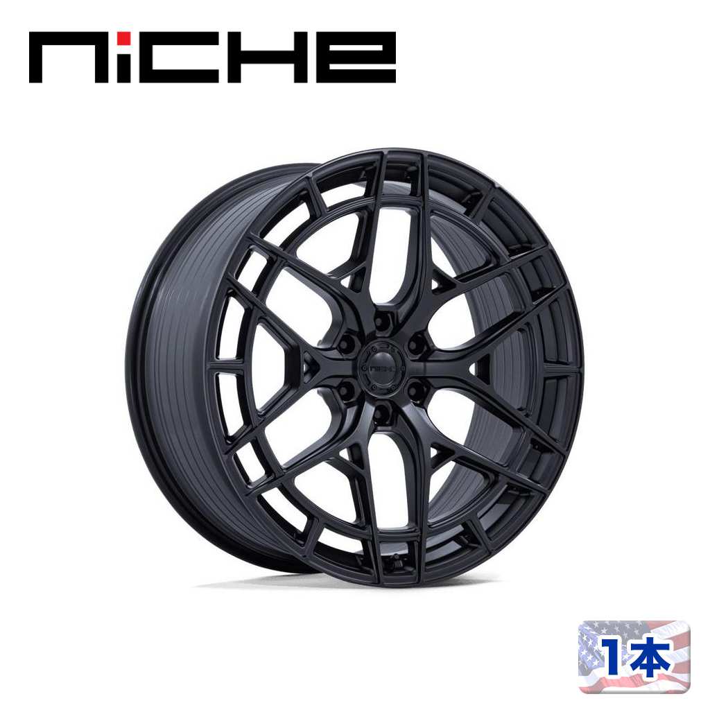 【NICHE 正規品】 22インチ アルミホイール 1本 NC284 ADRIA 22×10 6H 135 +30 CB87.1 MATTE BLACK(マットブラック) 汎用/NC284MX22106330