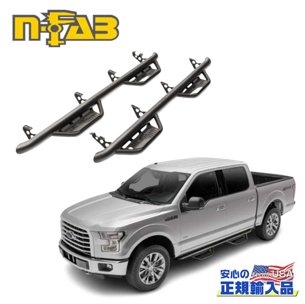 【N-FAB(エヌファブ) 正規輸入品】Podium LG サイドステップ 耐荷重:約210kgTOYOTA Tundra トヨタ タンドラ クルーマックス 2022年～現行テクスチャーブラック スチール｜DOLONCO（ドロンコ）