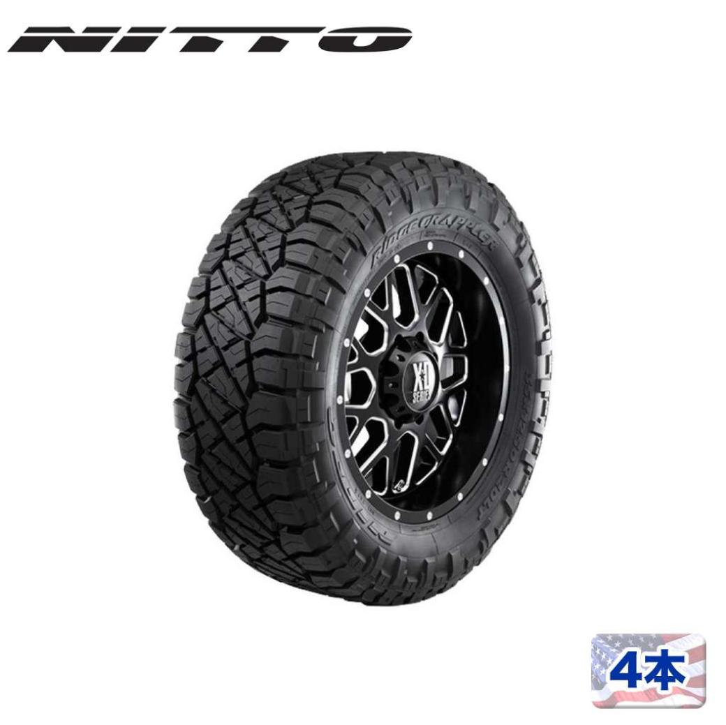 【NITTO TIRE(ニットータイヤ)正規品】 22インチタイヤ 4本セット RIDGE GRAPPLER 325/50R22 ラジアルタイヤ ブラックレター MT M/T マッドテレーン 汎用