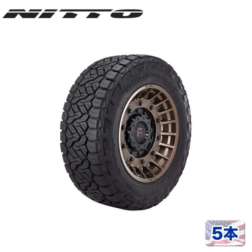 【NITTO TIRE(ニットータイヤ)正規品】 17インチタイヤ 5本セット RECON GRAPPLER A/T 37×11.50R17 ラジアルタイヤ ブラックレター AT A/T オールテレーン 汎用