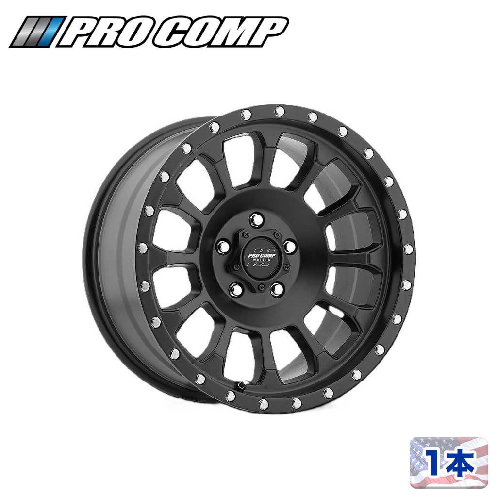 【PRO COMP 正規品】 20インチアルミホイール 1本 PA34 ROCKWELL 20×9J 6H 135 ±0 CB87.1 サテンブラック 汎用 42,543円