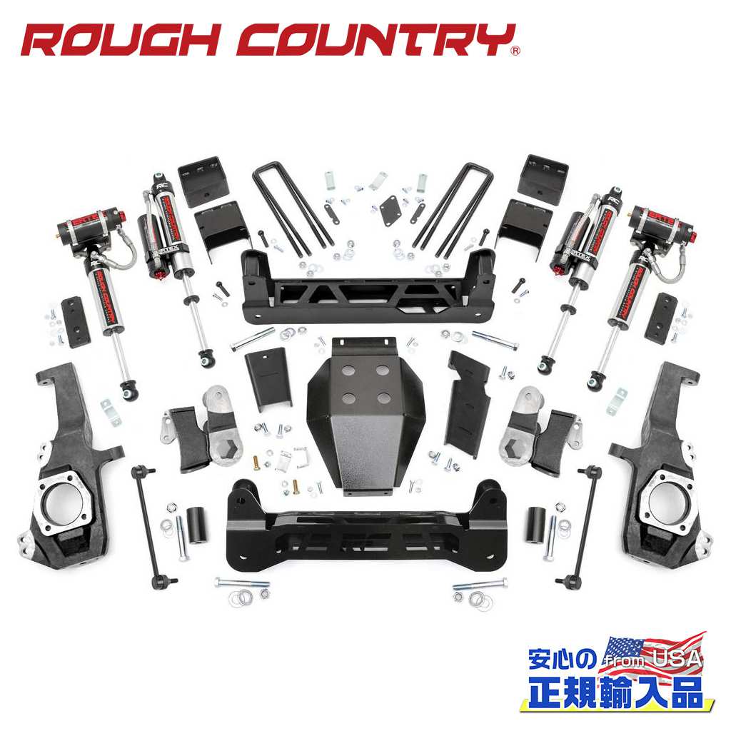 【ROUGH COUNTRY(ラフカントリー)正規輸入総代理店】 5インチリフトキット Vertexショック シボレー/GMC 2500HD 2020年～現行