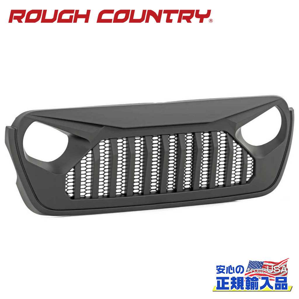 【ROUGH COUNTRY(ラフカントリー)正規代理店】 アングリーグリル/フロントグリル Jeep Wrangler ジープ ラングラー JL 2018年～現行 Gladiator ジープ グラディエーター JT 2020年～現行 27,365円