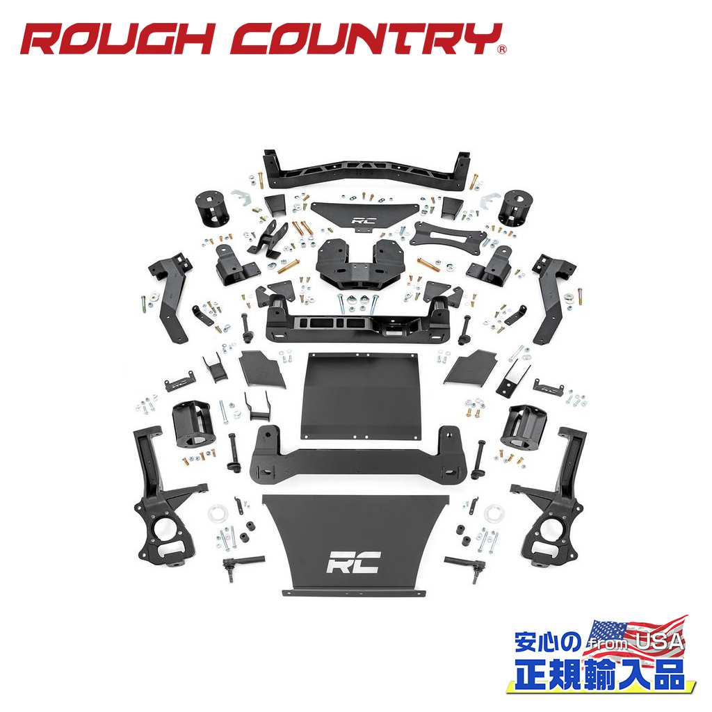 【ROUGH COUNTRY(ラフカントリー)正規輸入総代理店】6インチリフトキット シボレー/GMC タホ・ユーコン ガソリン車・4WD2021年~現行|DOLONCO(ドロンコ)