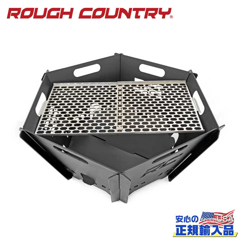 【ROUGH COUNTRY(ラフカントリー)決まり代わりになる店】\u003cBR\u003e厚地の外套地びた 携帯型 ファイヤーピット用 お食事処網\u003cBR\u003e汎用 バーベキュー・クッキング用品-スポーツ・アウトドア