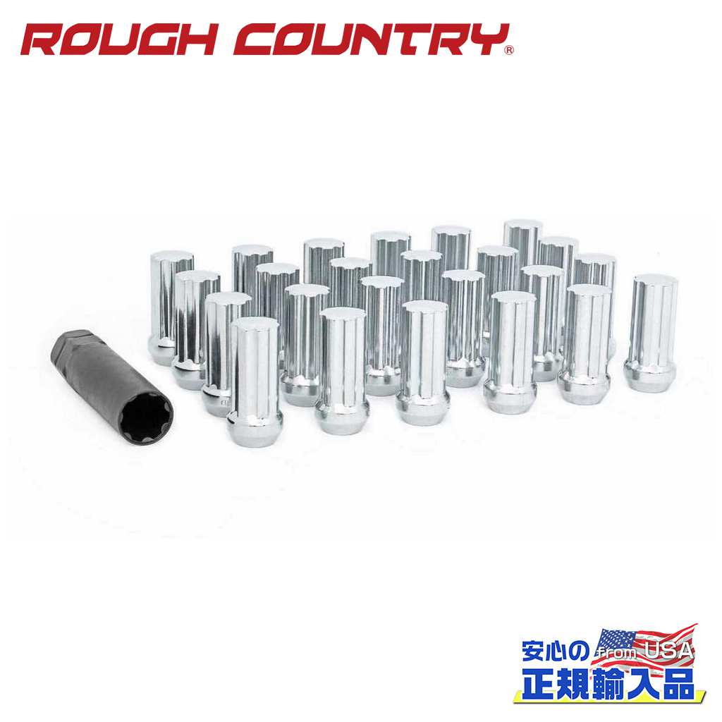 【ROUGH COUNTRY(ラフカントリー)正規輸入総代理店】ラグナットセットクロム M12&times;1.25 24個 汎用｜DOLONCO（ドロンコ） 7,725円