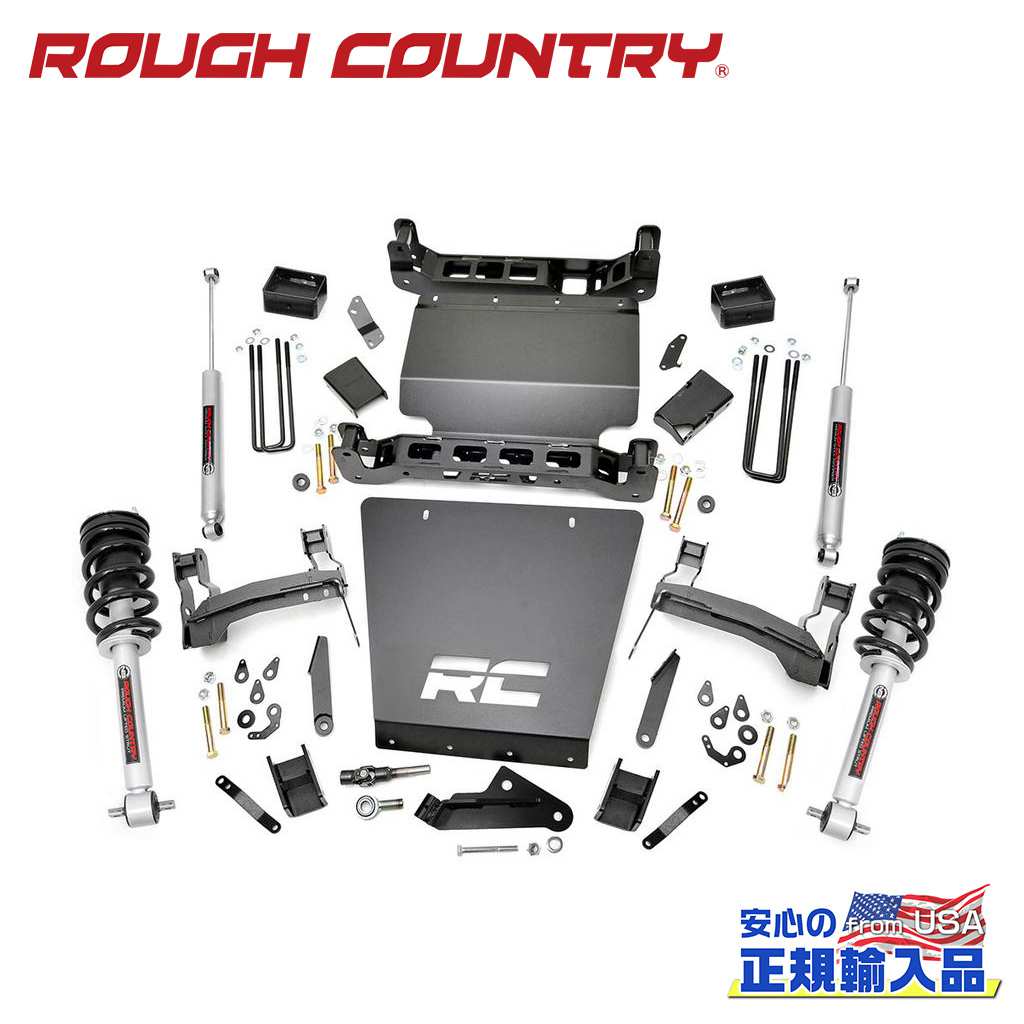 【ROUGH COUNTRY(ラフカントリー)正規輸入総代理店】5インチリフトキット プレミアムN3・リフトストラット シボレー/GMC 1500 2014年～2018年｜DOLONCO（ドロンコ）