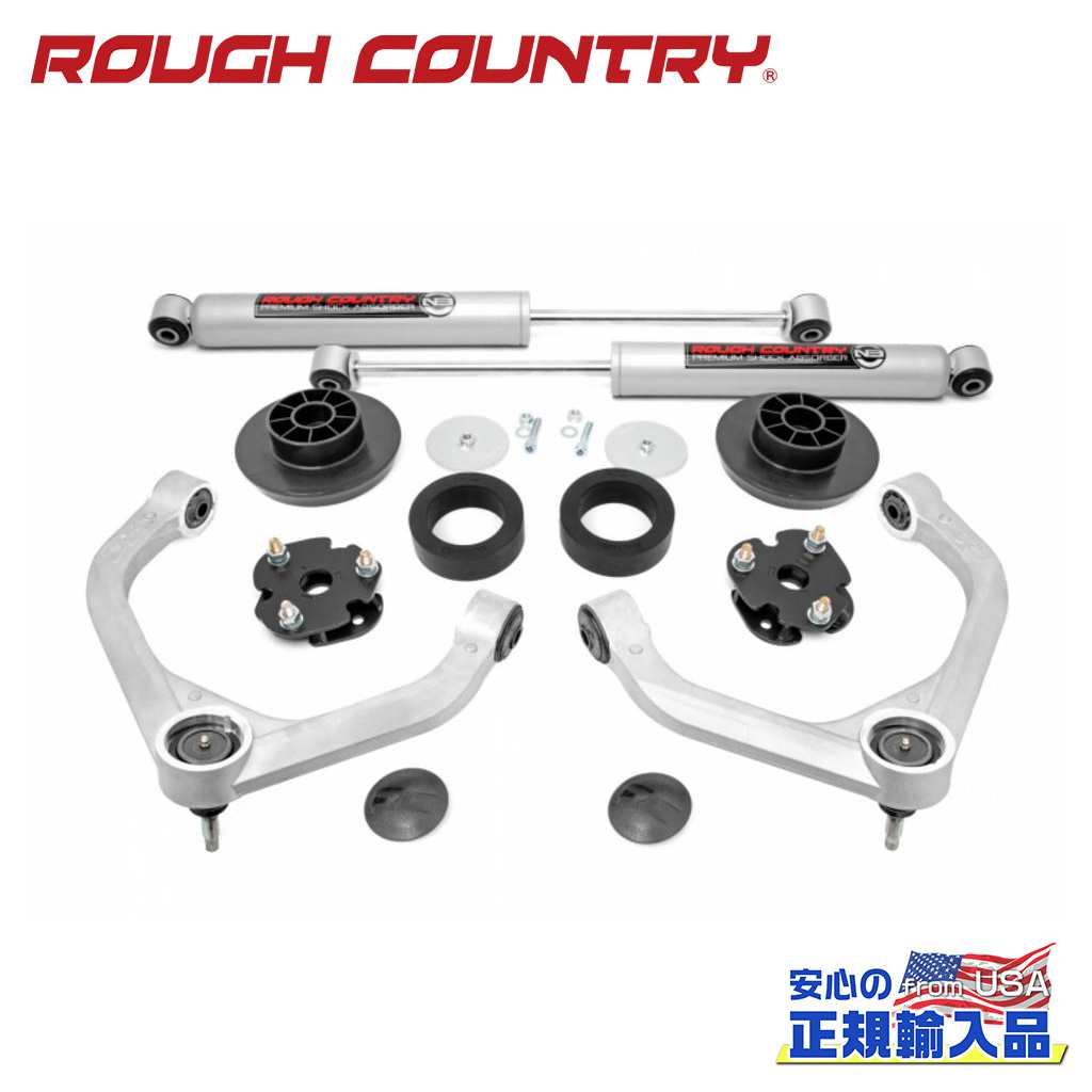【ROUGH COUNTRY(ラフカントリー)正規輸入総代理店】 3インチリフトキット プレミアムN3 Dodge Ram ダッジ ラム1500 4WD 2012年～2018年＆クラシック